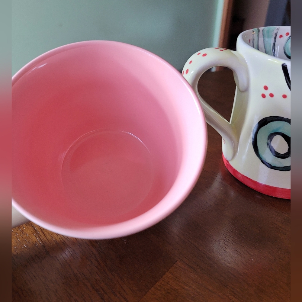 Opalhouse Pink and Orange Stoneware Mug 15oz - Picture 5 of 6